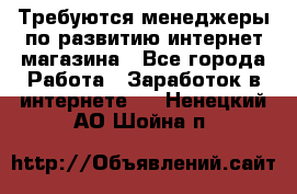 Требуются менеджеры по развитию интернет-магазина - Все города Работа » Заработок в интернете   . Ненецкий АО,Шойна п.